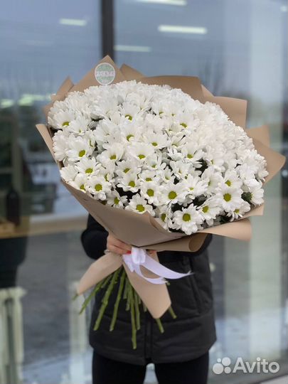 Букет из кустовых хризантем