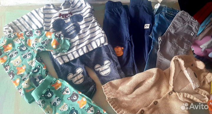 Детская одежда для мальчиков пакетом 74+