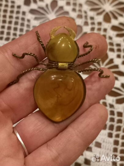 Брошь жук СССР