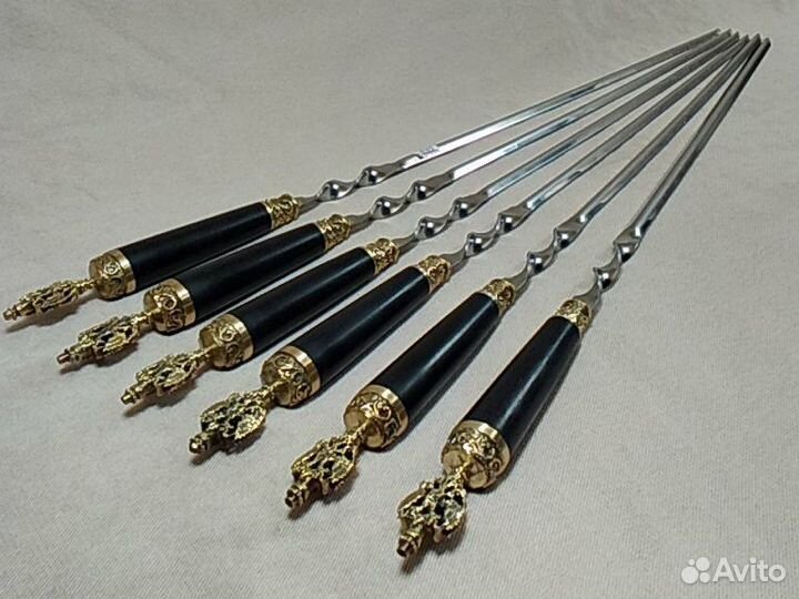 Шампура подарочные Россия (Граб) 6шт