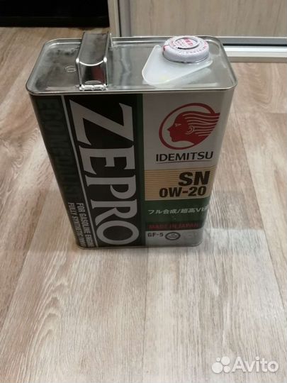 Масло моторное Idemitsu 0w20 zepro eco medalist