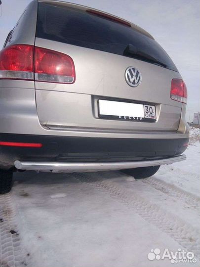 Защита заднего бампера 60/53 мм Volkswagen Touareg