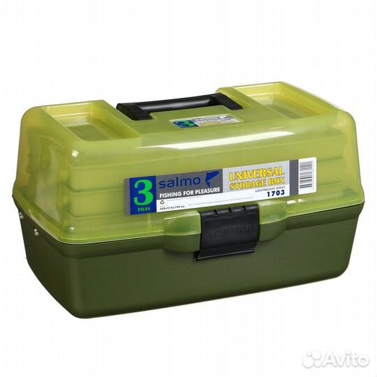 Ящик рыболовный пластиковый Salmo 3х-полочный 03 м