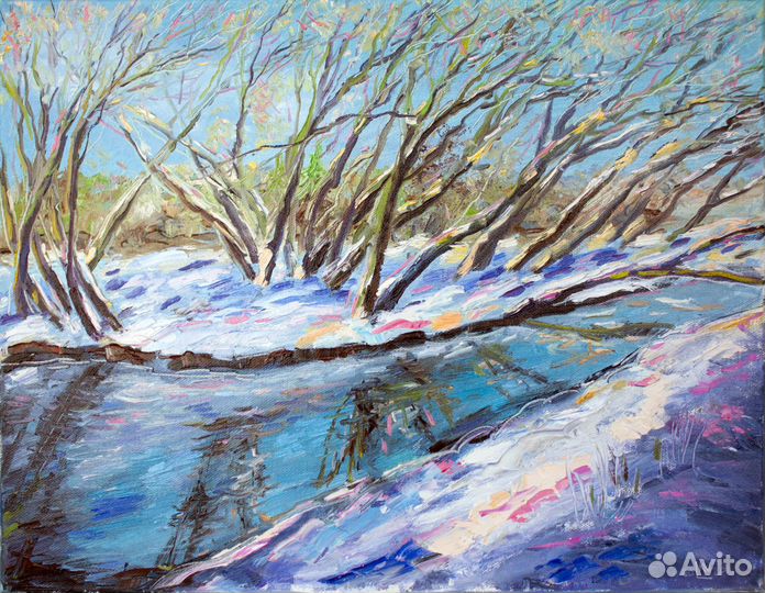 Картина маслом на холсте Пейзаж