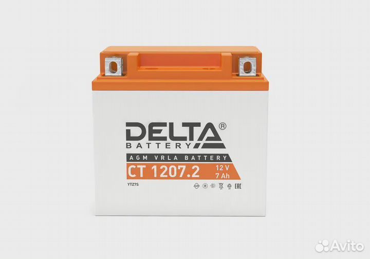 Аккумуляторная батарея delta CT 1207.2 114х70х108