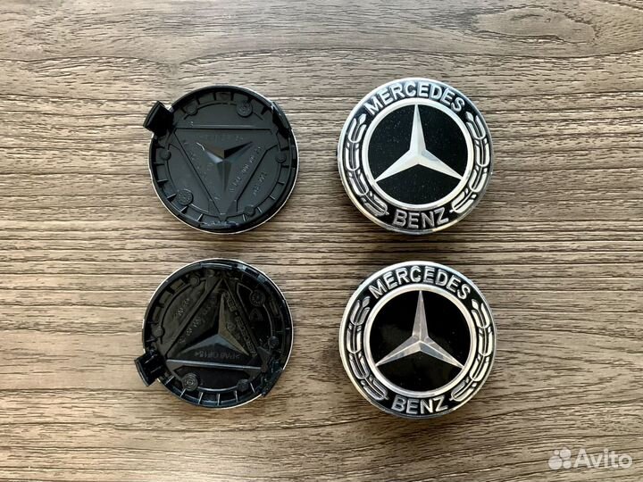 Колпачки заглушки на литые диски Мерседес Mercedes