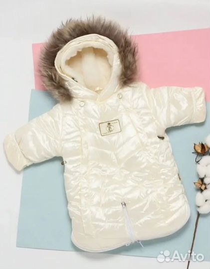 Зимний комбинезон трансформер 74см