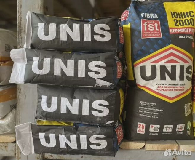 Клей для плитки Unis 2000 25 кг. Код: 320/3488