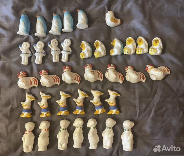Елочные игрушки СССР из пенопласта