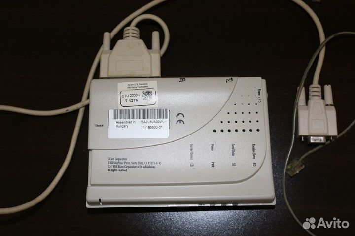 Интернет модем 3Com U.S.Robotics факс-модем