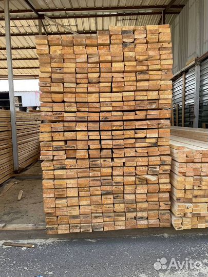 Обрезная доска из сосны 25х100х6000