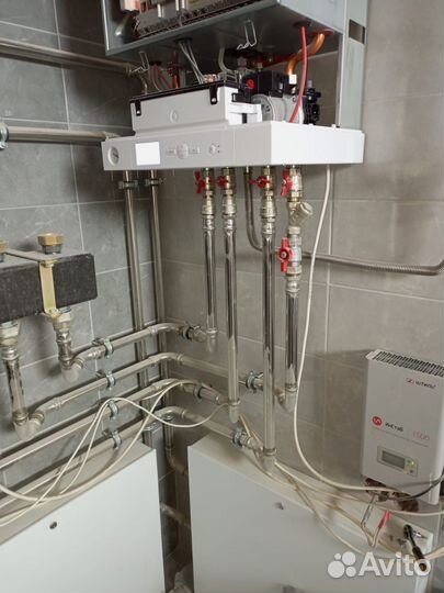 Промывка,ремонт газового котла/Монтаж котельных