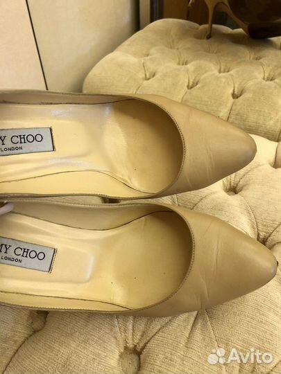 Туфли jimmy choo 38 оригинал бежевые