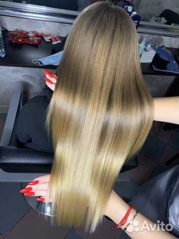 Кератиновое выпрямление волос