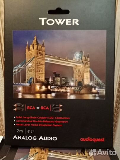 AudioQuest Tower 2rca-2rca-1м,1.5м,2м