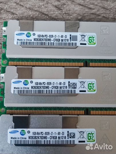 DDR3 ECC REG Samsung 16GB 1066Mhz серверная