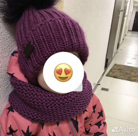 Шапка и снуд (мереминосовая шерсть )