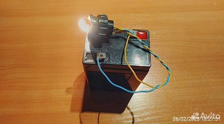 Аккумулятор 6 вольт, 4,5ампер,б/у,рабочий.Вышлю п