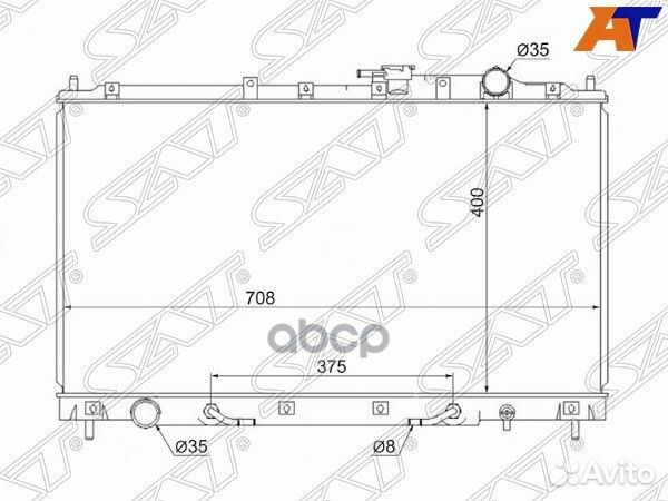 Радиатор Mitsubishi Diamante 95-05 MC0003 Sat