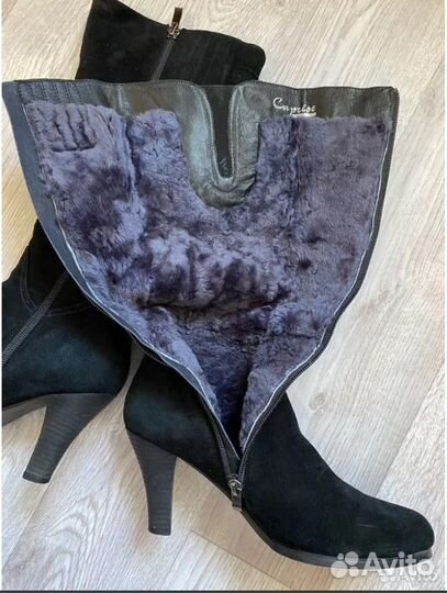 Сапоги зимние замша натуральная р 36