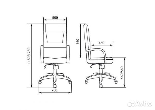 Компьютерное кресло клерк PL