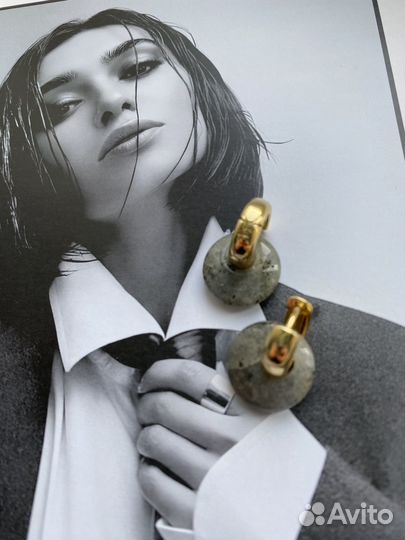 Серьги с натуральными камнями
