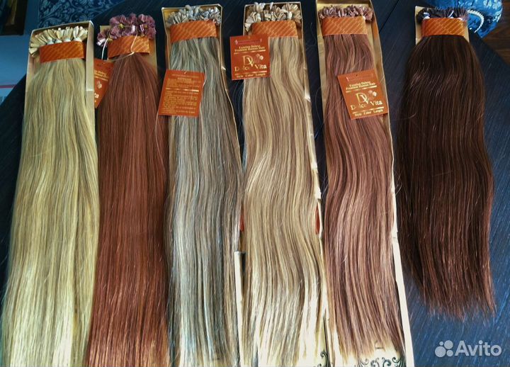 Волосы натуральные на капсулах 55-60 см