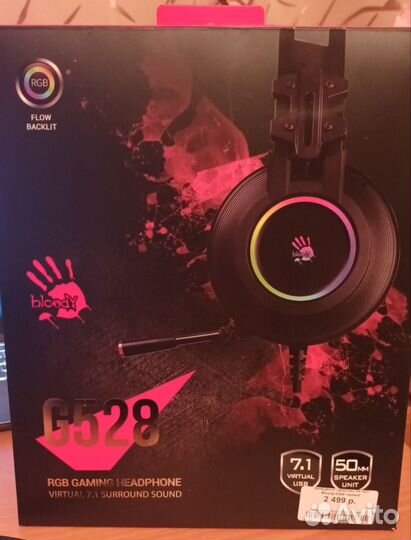 Проводная гарнитура A4Tech Bloody G528 черный