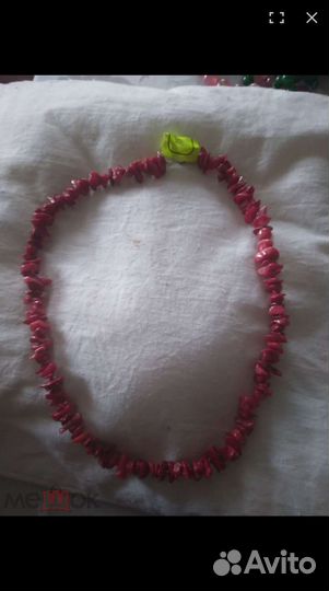 Бусы коралл натуральные камни шикарные