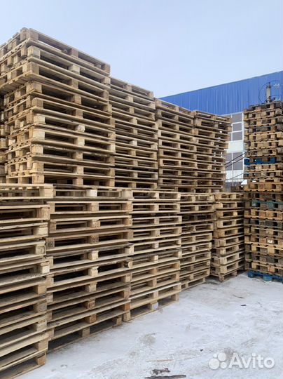 Поддоны 1.2х0.8 м 1 - 2 сорт