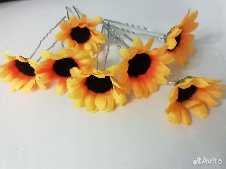 Шпильки д/в цветы, заколка искуств волосы, колье