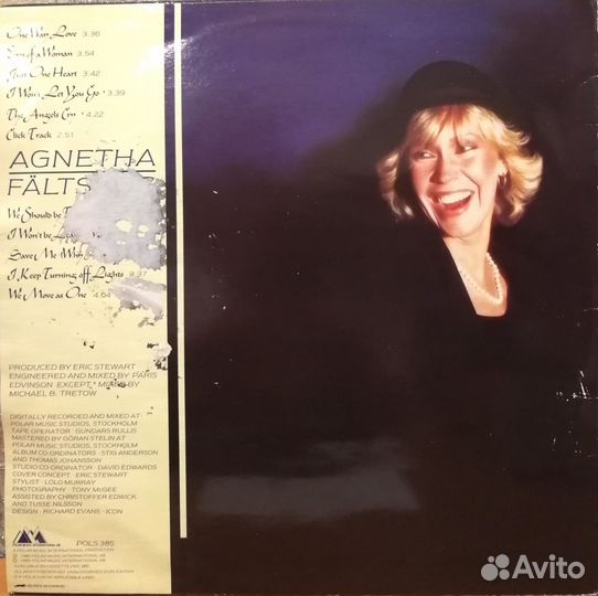 Пластинки - альбомы Agnetha Faltskog / Abba