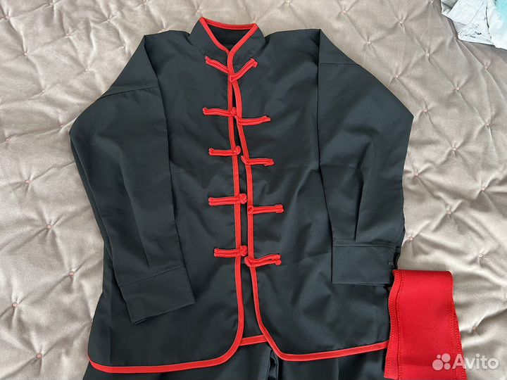 Костюм для занятий ушу, кинг-фу, цигун р.120