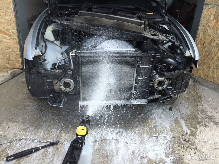 Чистка радиатора автомобиля без снятия / мойка со