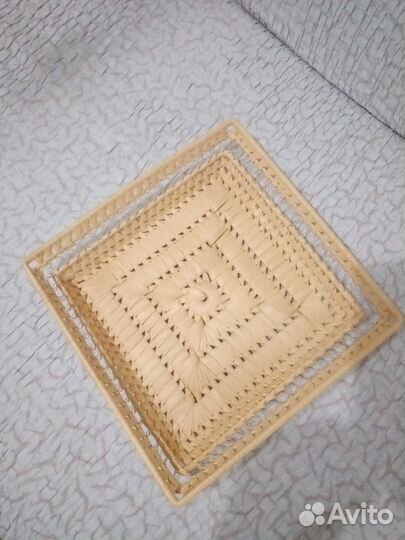 Плетеные корзинки для хранения