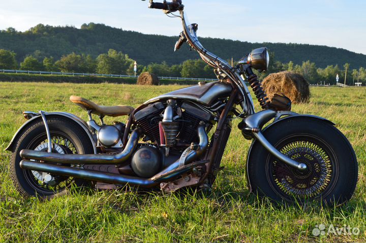 Steampunk chopper Kawasaki Vulkan