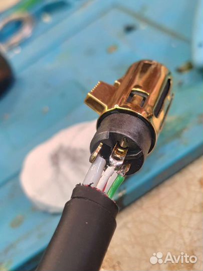 Аудиокабель ремонт, сборка на заказ