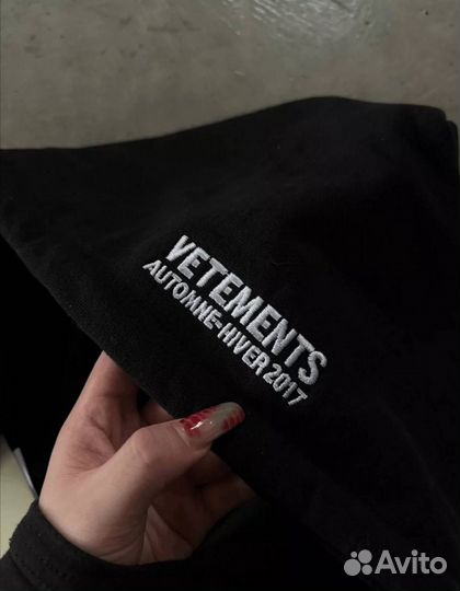 Бомбер Vetements Total Darkness tfd черный