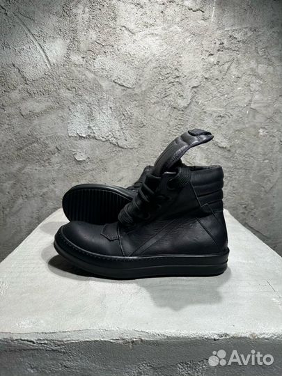 Rick Owens Geobasket Jumbo Lace Sneakers