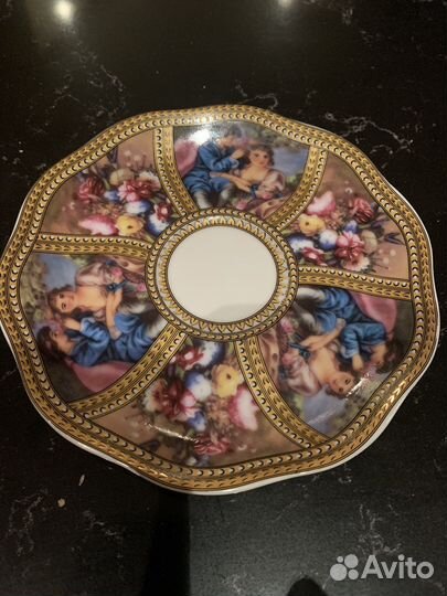 Фарфоровая чайная пара