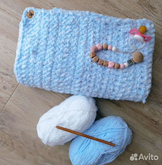 Плед детский плюшевый