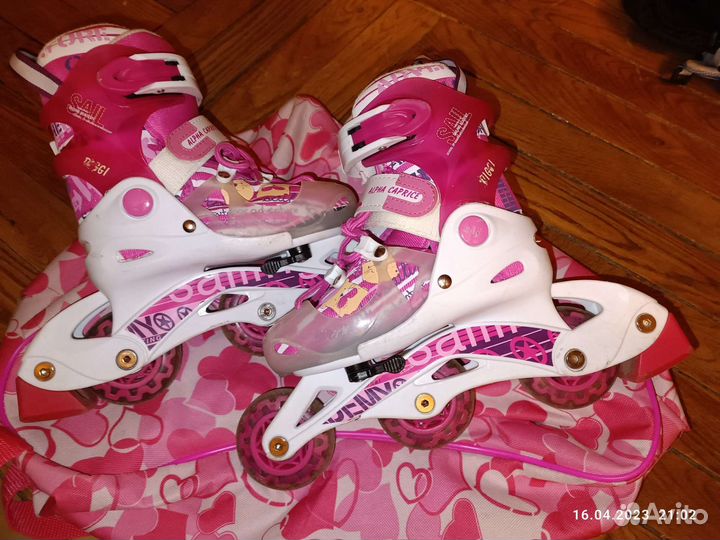 Роликовые коньки детские раздвижные