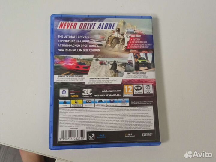 Диск THE crew на PS4