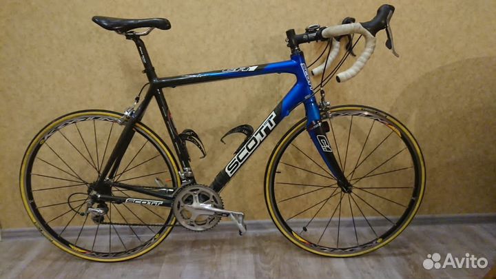 Велосипед Шоссейный Карбоновый scott + велотуфли