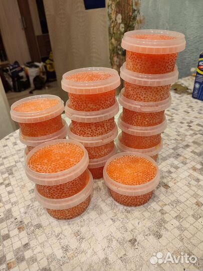 Красная икра форели