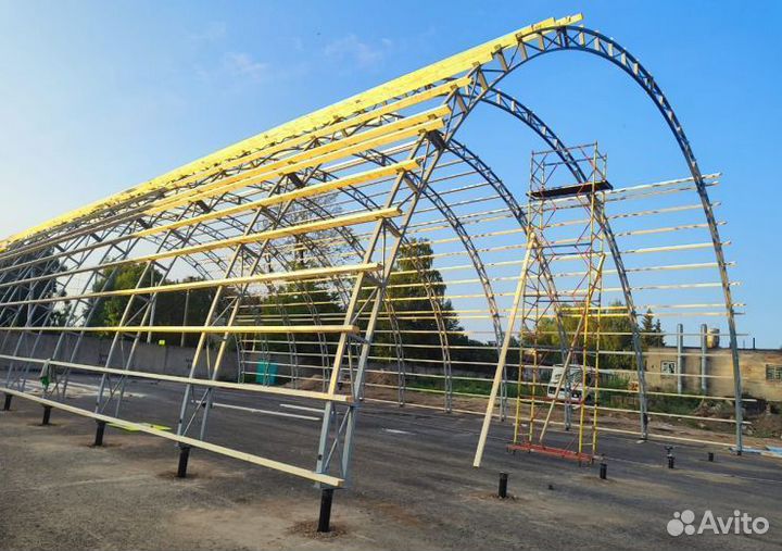 Арочный ангар 21 м