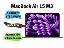 Macbook Air 15 M3 16GB 1TB Space Gray