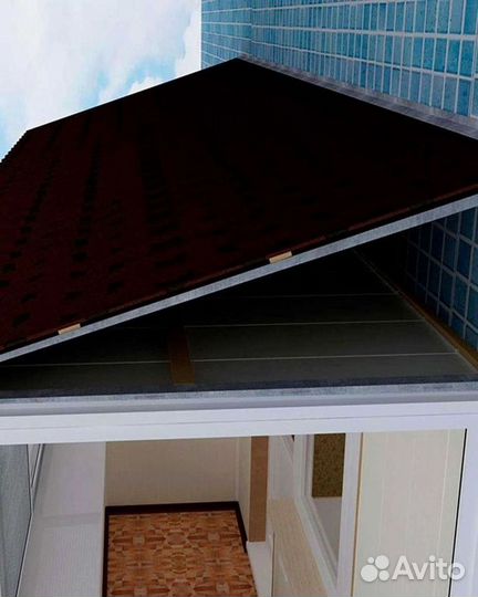 Крыша для балкона