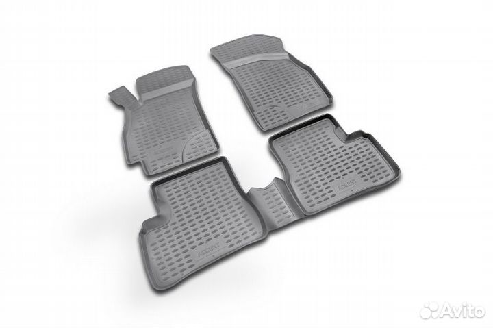 Коврики в салон hyundai accent 2000-2005, 4 шт. (п