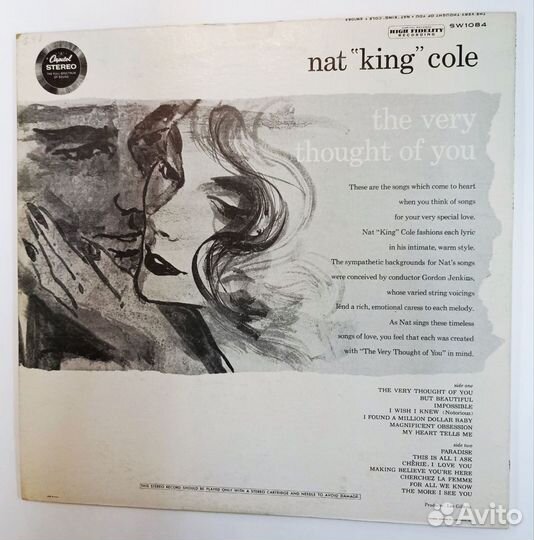 Винтажная виниловая пластинка LP Nat King Cole, Go